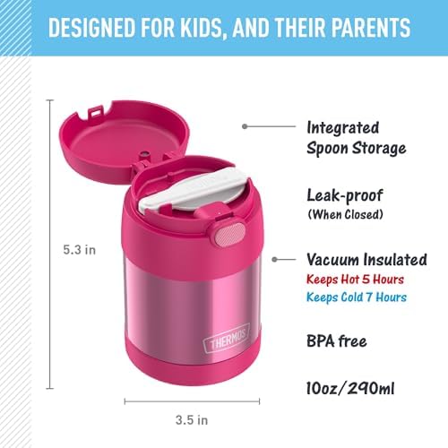 THERMOS FUNTAINER Insulated Food Jar, 10 Ounce, Kid Friendly Food Jar - Image 2