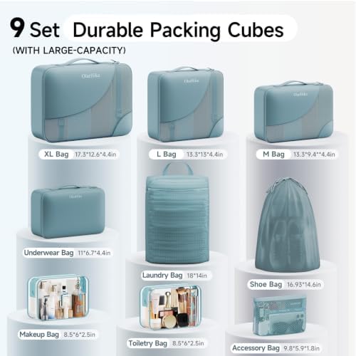 OlarHike Packing Cubes for Travel, Gifts for Women Mom, Anti-Tearing Suitcase - Image 2