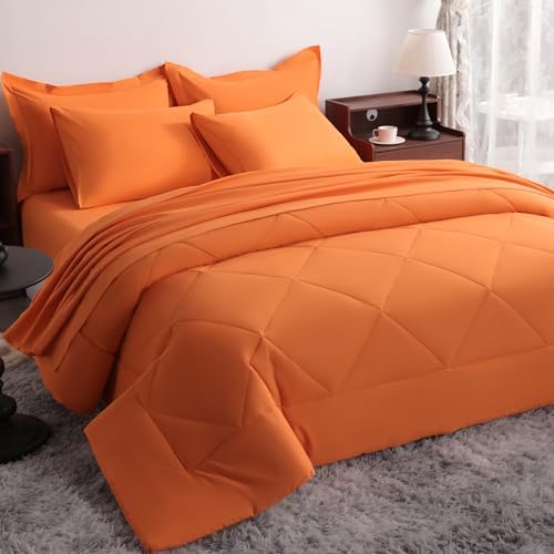 NTBAY King Microfiber Bed in a Bag, Comforter Set 7 Piece by NTBAY