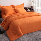 NTBAY King Microfiber Bed in a Bag, Comforter Set 7 Piece by NTBAY