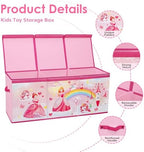 decalsweet Large Toy Box Collapsible Chest Organizer - Image 3