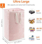 Lifewit 80L Large Laundry Baskets, 2 Pack, Reinforced Handles - Image 4