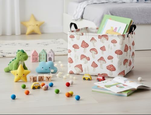 Rectangular Kids Basket Baby Girl Basket Fabric Storage Bin Organizer Box Room - Image 5