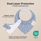 8pk Organic Baby Bandana Bibs for Drooling and Teething - Image 2