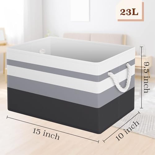 Fab totes Storage Bins 3-Pack, Foldable Storage Baskets - Image 2