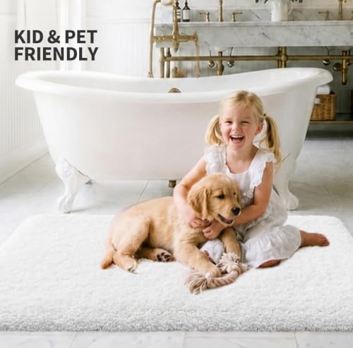 ILANGO Toilet Rugs U Shaped 22" × 24", Soft Absorbent Microfiber Bath Rugs - Image 3