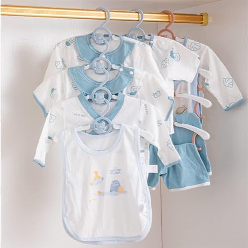 Baby Clothes Hangers 50 Pack, Plastic Kids Hangers Space Saving - Image 2