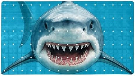Shower Mat Non Slip, 3D Shark Anti Slip Bath Mat by Anna+Cowper