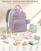 Pritent Diaper Bag Backpack, Baby Bag Backpack Baby Essentials - Image 3