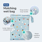 51" Heavy Duty Baby Splat Mat for Under High Chair | Includes Wet Bag | Premium - Image 4