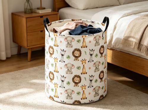 Kids Laundry Basket Animal Hamper - Image 5