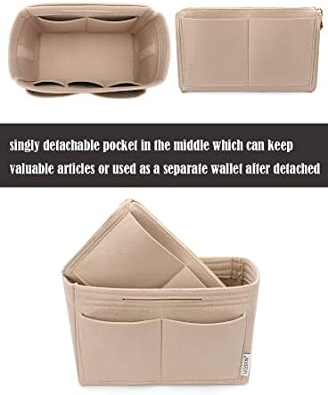 LEXSION Felt Purse Organizer Insert, Tote Bag Shaper Dividers - Image 2