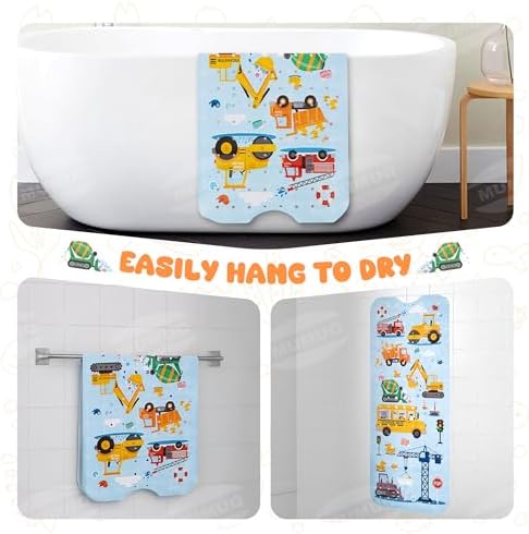 Baby Bath Mat for Kids Toddler 40" x 16" Soft PVC Kids Bathtub Mat - Image 6