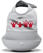 Smilo Baby Silicone & Fabric Bib by Smilo