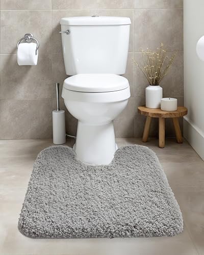 ILANGO Toilet Rugs U Shaped 22" × 24", Soft Absorbent Microfiber Bath Rugs - Image 2