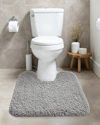 ILANGO Toilet Rugs U Shaped 22" × 24", Soft Absorbent Microfiber Bath Rugs - Image 2