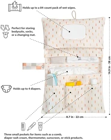 Baby Diaper Bag Organizer, Portable Baby Essentials Storage Pouch - Image 2