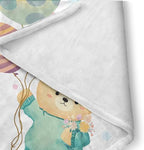Custom Crib Bedding Set for Boys Bear Balloons Design Gifts - Image 6