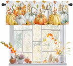 Vandarllin Fall Thanksgiving Kitchen Curtains Valances by VandarllinHomeKitchenDecor