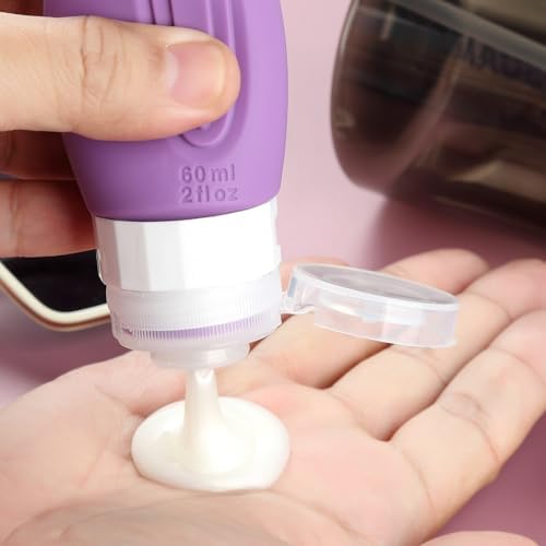Mrsdry Travel Bottles for Toiletries, Tsa Approved 2oz Travel size Bottles - Image 4