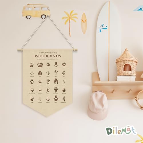 Woodland Classroom Decor, Woodland Tracks Nursery Decor Banner - Image 5