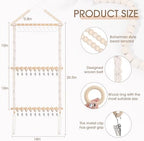 POVETIRE Pacifier Clip Holder Baby Bibs Organizer Burp Cloth Storage - Image 3