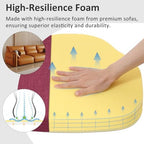Shinnwa Dining Chair Cushions Set of 4, High-Resilience Foam Windsor Seat Pads - Image 2