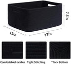 MiniArk Large Storage Baskets for Organizing, Baby Nursery, Toy Bins Box - Image 2
