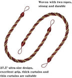 BEL AVENIR Curtain Tiebacks Ropes Tie-Backs, Handmade Holdbacks - Image 3