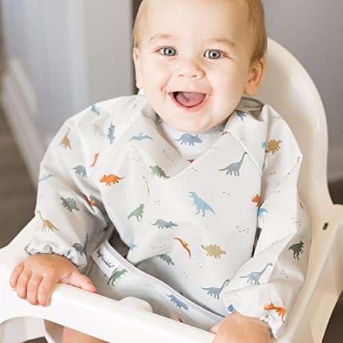 Tiny Twinkle Long Sleeve Bib for Babies & Toddlers | Waterproof Smock Bib for - Image 3