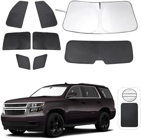 TINGLU Window Shades for Chevrolet Tahoe 2015-2020 Accessories Car Side Full by TINGLU