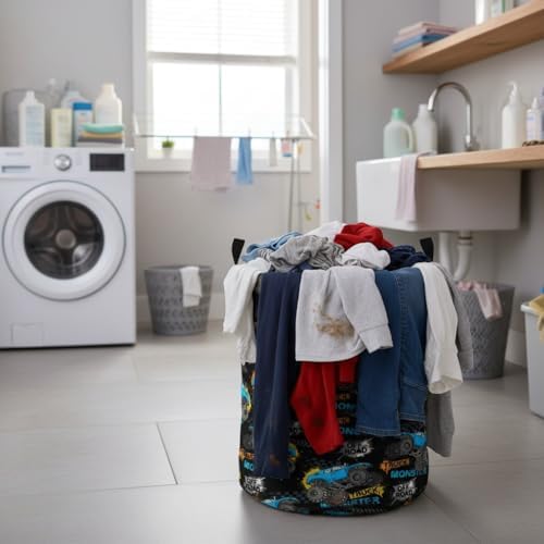Collapsible Round Storage Basket, Waterproof Soft-Sided Organizer, Laundry - Image 5