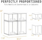 Baby Bottle Organizer, 4 Drawers Stackable Acrylic Storage - Image 2