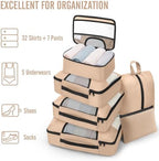 Veken 8 Set Packing Cubes for Travel Essentials, Suitcase Organizer Bags in 4 - Image 5