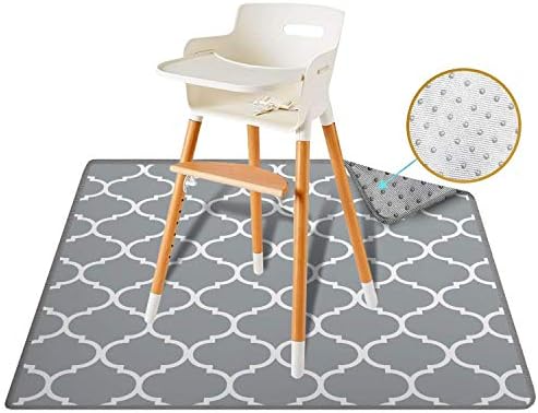 ReignDrop 54" XL Splat Mat for Under High Chair – Waterproof, Non-Slip Floor by ReignDrop