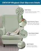 CRFATOP Wingback Chair Covers Wing Armchair Slipcovers - Image 2