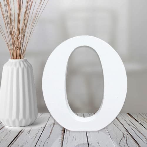 AOCEAN 4 Inch White Wood Letters Unfinished Wood Letter by AOCEAN