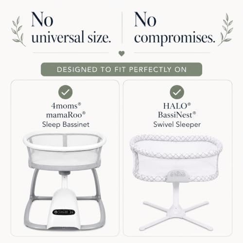 2-Pack GOTS 100% Organic Cotton Bassinet Sheets - Image 4