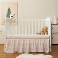 Crib Skirt Dust Ruffle, Microfiber Crib Bed Skirt by VTNXUN