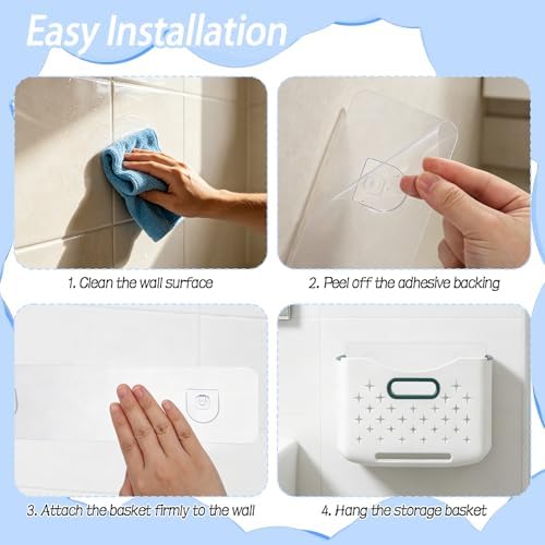 2 Pcs Bath Toy Storage Organizer, Foldable Large Capacity Bath Plaything - Image 4