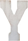 ABELOTS Large Wood Letter Distressed White Wash Alphabet Wall Décor Monogram by ABELOTS
