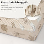 Baby Bedside Bassinet Sheets Fitted, 33”x20” Compatible - Image 4