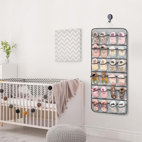 Dual-sided Baby Shoe Organizer Closet Hanging Toddler Shoes Storage - Image 3