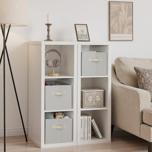 StorageWorks Storage Baskets for Shelves, Light Gray, Extra Large - Image 2