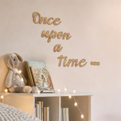 Once Upon a Time Sign Nursery Decor Wood Sign - Image 3