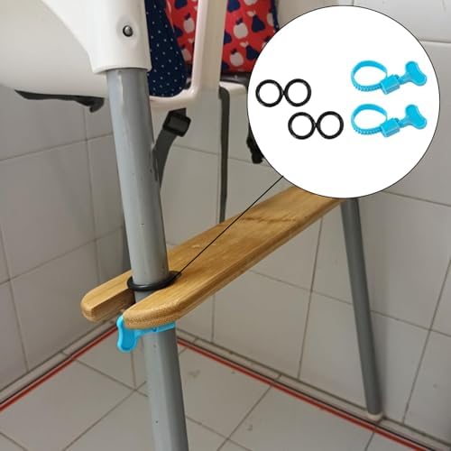 Highchair Foot Rest Accessories, 2 Set Universal Non-Slip Elastic Retainer - Image 2