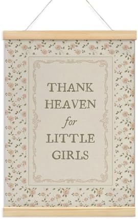 NaZaUK Baby Girl Nursery Decor, Thank Heaven by Unknown