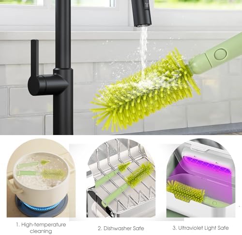 Travel Bottle Washing Kit with Storage Case, 7-in-1 Baby Travel Bottle Cleaner - Image 6