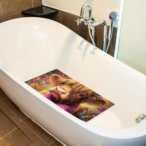 Non Slip Shower Mat Bathtub Mat 15.1x26.8 Inch, Quick Dry Bath Mat - Image 5