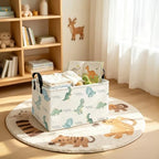 Rectangular Dragon Fabric Storage Basket - Image 3